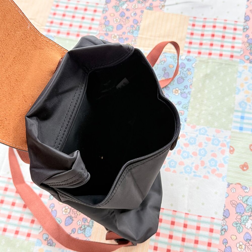 Longchamp Black Foldable Backpack - image 4
